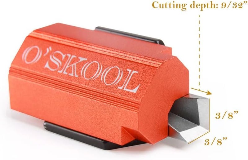 O'SKOOL Corner Chisel, Square Mortise Chisel for cabinet making, Door Hinges, squaring hinge recesses, Framing, and General Woodworking, DAB020 - Image 3